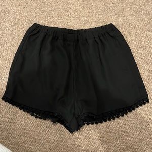 Brandy Melville black flowy shorts